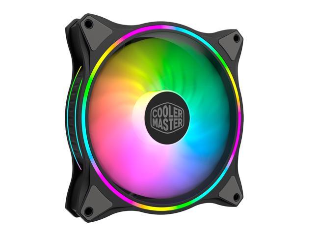 Cooler Master MasterFan MF140 Halo Duo-Ring Addressable RGB Lighting 140mm Fan, Absorbing Rubber Pads, PWM Static Pressure for 5V 3-Pin ARGB, NOT.