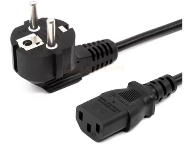 EU Europe Schuko to C13 Power Cord PC,6ft/1.8m European CEE7 Computer Power Cable Replacement,Standard Euro Power Cord Plug, CEE7/7 to C13,...