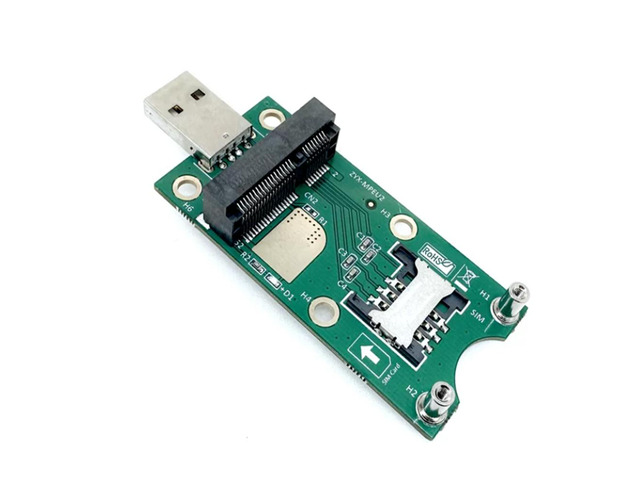 New Ver3.0 Mini PCI-E WWAN to USB Adapter with SIM CARD SLOT,,Mini Pci-e Mpci Express W...