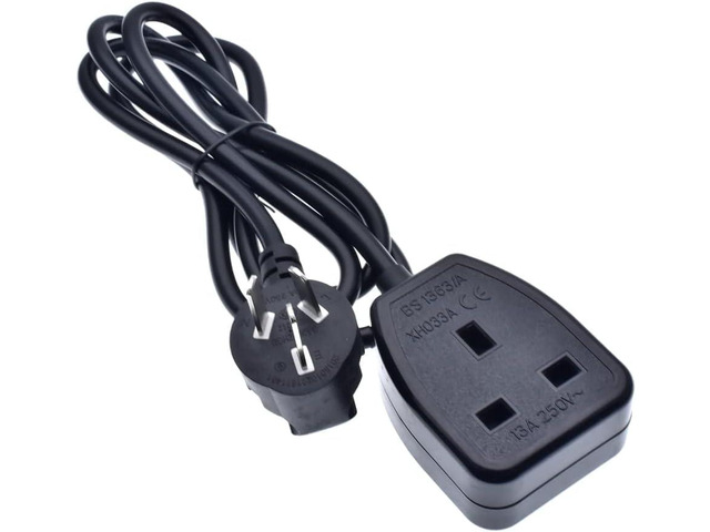 AU to UK Long Power Cord Plug, Australian/New Zealand AS3112 /ZNS3112 Male Plug to UK B...