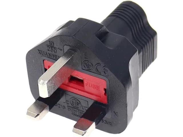 UK to US Power Converter Electrical Adapter, British BS1363 Plug to NEMA 5-15R 3 Prong Female Socket Travel Adapter US UK Plug Adapter, 13A 250V...