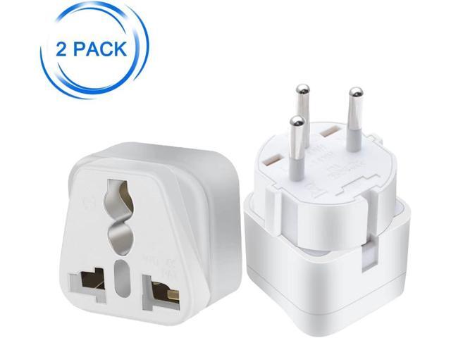 (2 Pack) Tekit Israel to Universal Power Converter Travel Plug Adapter,Israel Exclusive Travel Adapter,Universal to Israel Electrical Adapter,...