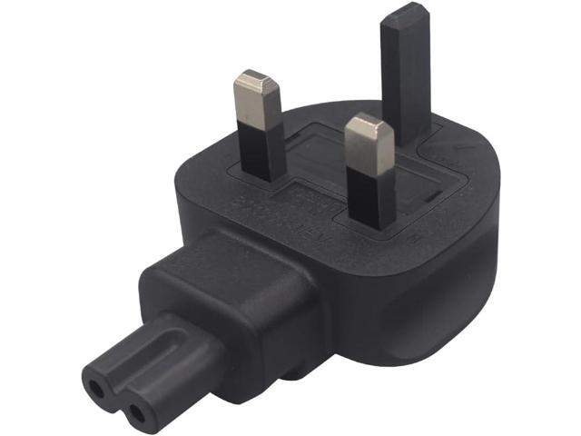 BS1363 UK BS1363 Male to IEC 320 C7 Figure-8 AC Power Converter Travel Plug Adapter,UK to C7 Electrical Adapter for PDU/UPS Server, UK Plug....