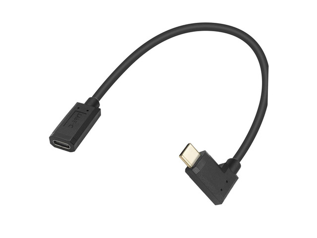 90 Degree Right Angled USB-C USB 3.1 Type C Male to Female Extension Data Cable for Mac...