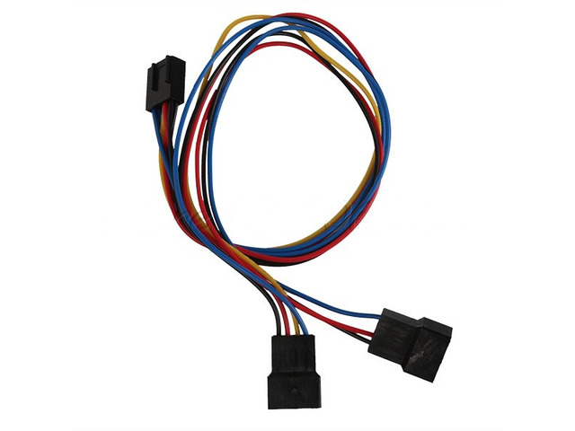 10PCS/lot,Computer PC Motherboard Fan Cooling 4 Pin to 2x 3pin/4pin PWM Extension Adapter Cable (30cm)