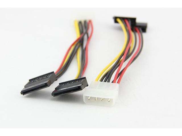 Tekit 6' ATA Adpater Molex 4-Pin PC power cable to 2 x SATA Converter Cables for SATA I and SATA II Hard Drive