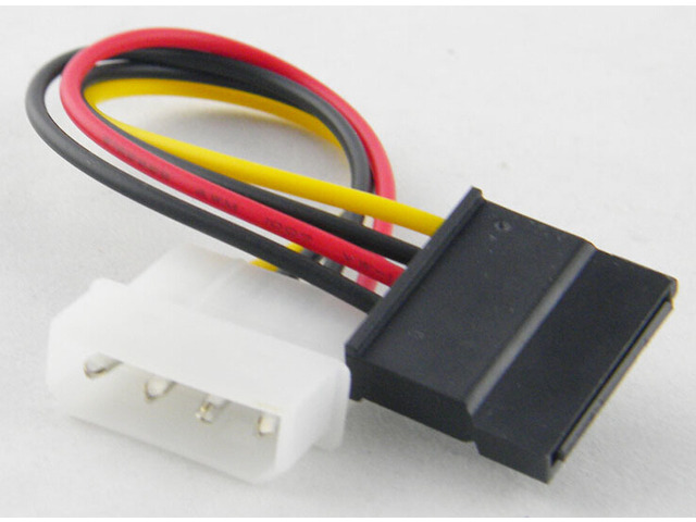Tekit 4-Pin IDE To 15 Pin SATA HDD external Power Adapter Cable for Serial ATA Hard dri...