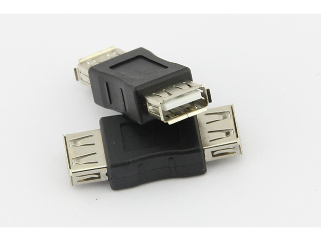 USB 2.0 A Female to A Female Coupler Converter Adapter for USB Cable, USB A Female to USB A Female F/F converter adapter connector
