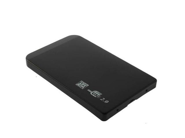 2.5 inch USB 2.0 HDD Case Hard Drive Disk SATA External Storage Enclosure Box, 2.5' USB2.0 HDD case box(Black)