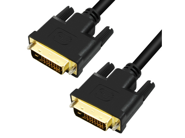 100% High Quality 16.4ft/5M DVI Cable DVI (24+1) Plug To DVI (24+1) Plug Male to Male 24k gold-plated connectors AV extension Cable For Computers