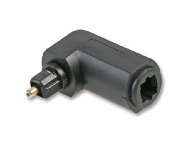 TosLink Adapter Male to Female M/F Right Angled 90° Degree Fibre Optic converter Cable Connector adapter