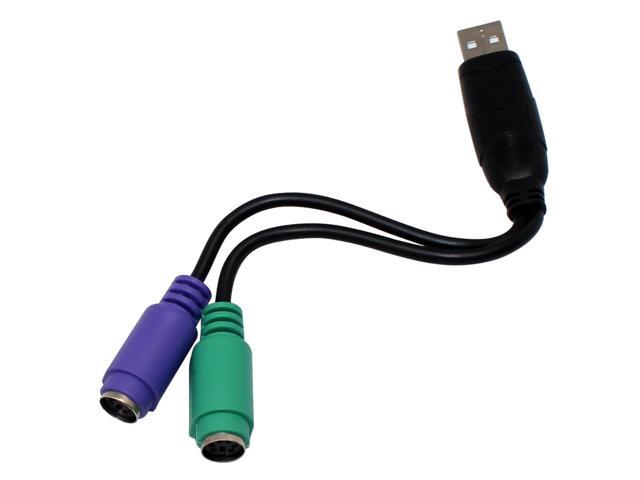 DTECH USB to PS2 PS/2 Cable Adapter Converter keyboard Mouse, USB switch PS / 2 mouse and keyboard adapter cable adapter cable adaptor cable...
