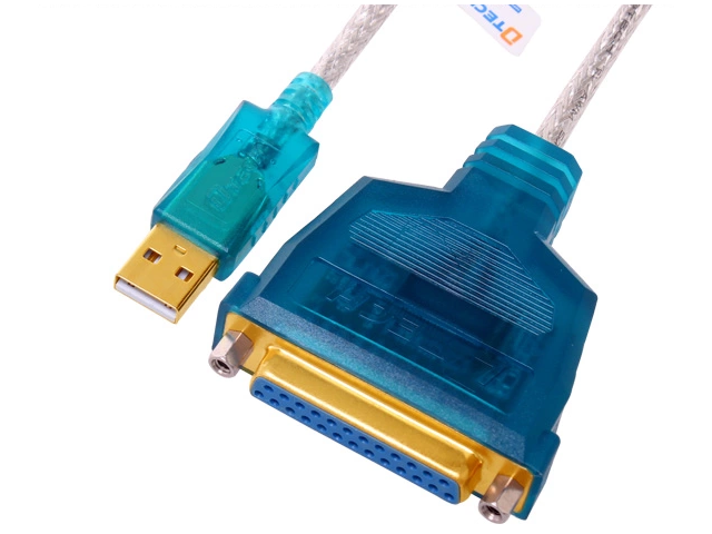 DTECH USB 2.0 male to DB25 Female Parallel Printer converter Cable 6ft/1.8m, USB M to DB25 F parallel printer converter cable DT-5005