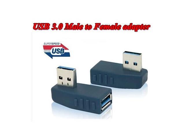 Supper Speed USB 3.0 Male to Female 90 degree converter Adapter,USB3.0 female to Male converter Adapter Right Angled 90 Degree
