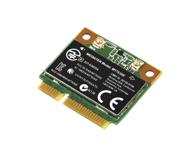 Wireless wifi card Mediatek MT7630E 802.11b/g/n Wi-Fi and Mediatek Bluetooth 4.0 WLAN adapter Half Mini PCI-E card FOR HP