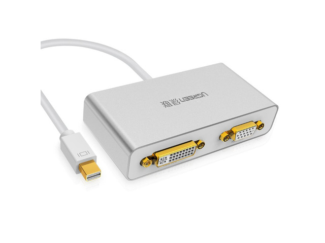 Mini Displayport Mini DP Thunderbolt to HDMI VGA DVI TV HDTV Video Cable Converter 1080P for Apple Macbook, Macbook Pro, iMac, Macbook Air, and Mac...