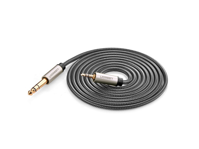 Ugreen Gold Plated 3.5mm 1/8' Male to 6.35mm 1/4' Male TRS Stereo Audio Cable with Zinc...