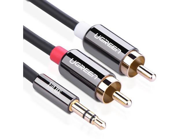 UGREEN 15ft/5m Gold Plated 3.5mm to 2RCA Audio Auxiliary Stereo Y Splitter Cable 10591