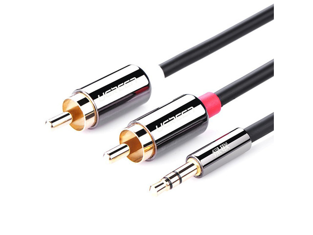 Gold Plated 3.5mm to 2RCA Audio Auxiliary Stereo Y Splitter Cable,Stereo AUX-IN Cable 3...