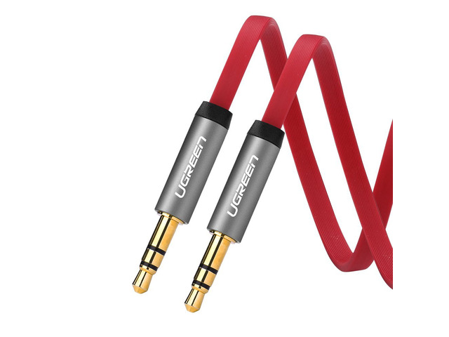 3.5mm Male to Male AUX audio extension cable, 3.5mm Auxiliary Audio Flat Design Cable C...