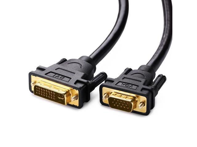 Ugreen DVI to VGA Converter adapter cable, DVI 24+5 DVI-I Dual Link to VGA Male to Male Digital Video Cable Gold Plated Support 1080P for Gaming,...