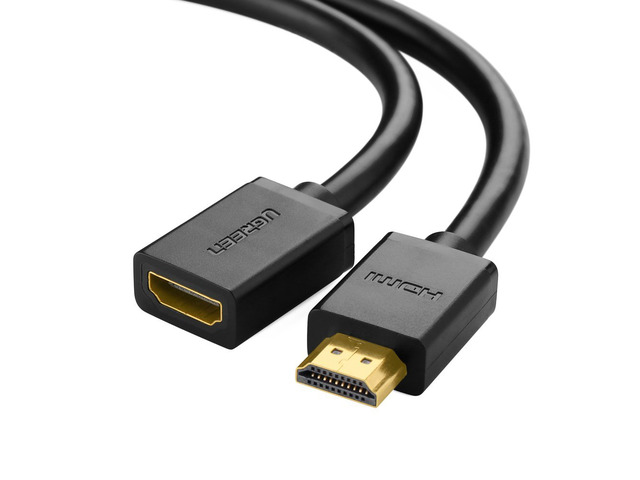 HDMI Male to Female Extension Extender Cable Gold Plated High Speed Supports 1080P and 3D for Blu Ray Player,3D Television, Roku, Boxee, Xbox360,...