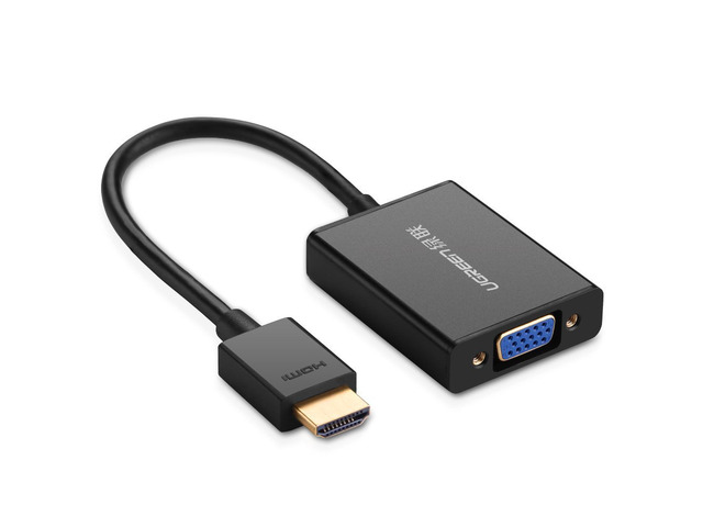 Active HDMI to VGA Adapter Converter with Audio and Mirco USB Converter Premium Aluminum Case for Apple TV, PC, Laptop, Ultrabook,Raspberry Pi,...