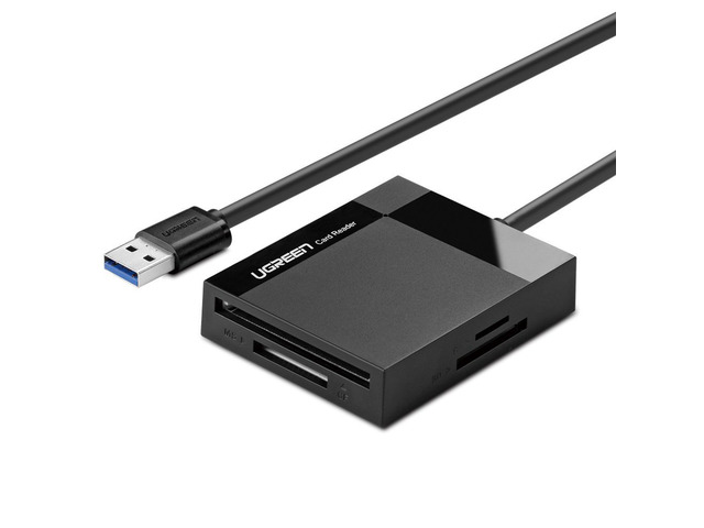 SD Card Reader USB 3.0 Card Hub Adapter Android 5Gbps Read 4 Cards Simultaneously CF, C...
