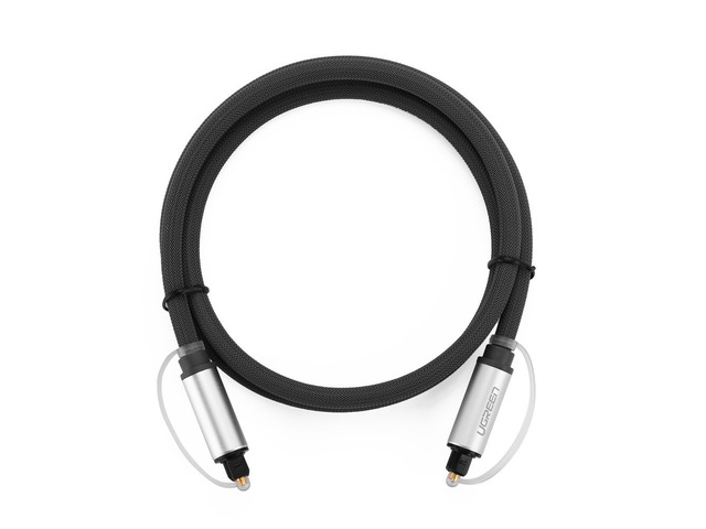 10ft/3m Toslink Digital Optical Audio Cable Gold Plated with Aluminum Case and Nylon Br...