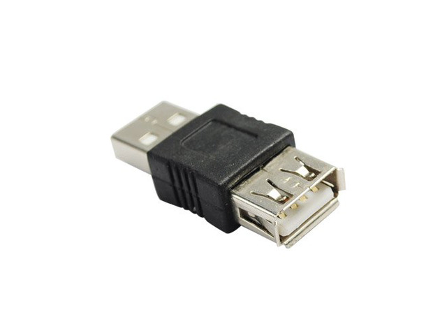 2PCS USB 2.0 A-Male to A-Female Adapter Connector,USB 2.0 Connector A Gender Changer Adapter For USB Cable - Male To Female M/F