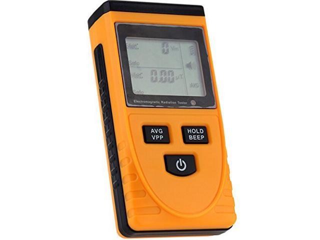 Electromagnetic Radiation Tester: LCD Display Electromagnetic Radiation Detector EMF Meter Tester the detection of the electric field, magnetic...
