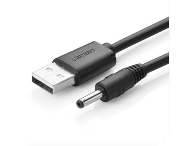 UGREEN USB to DC3.5mm charging Converter adapter cable,USB to DC3.5X1.35mm charger cable 3ft/1m,through a computer USB Jack to power other 3.5mm...