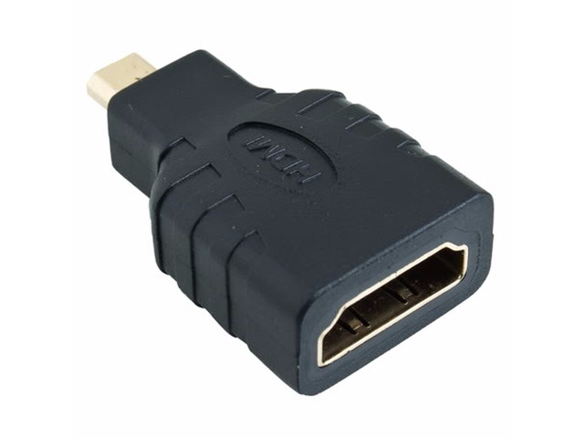 Micro HDMI Male to HDMI Female Converter Connnecter adapter with HDMI version 1.4 stand...