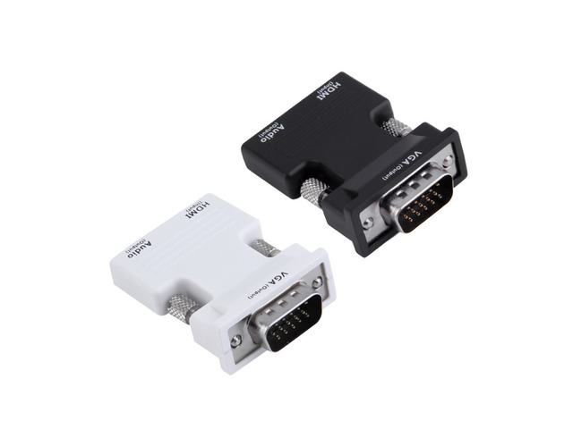 HDMI Female to VGA Male with Audio Output Converter Adapter for PC Laptop Macbook Proje...