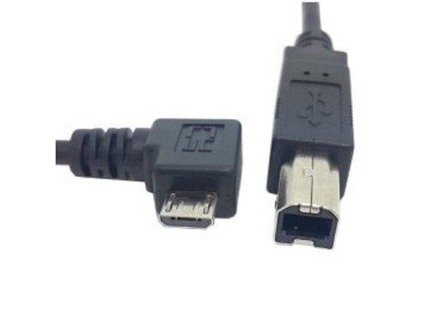 Right Angled 90 Degree Micro USB OTG to Standard B Type Printer Scanner Hard Disk Cable...