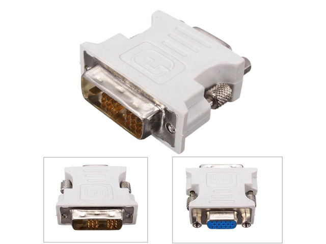 Tekit VGA to DVI Converter adapter,VGA Female to DVI-D 18+1 Pin Single Link Male Converter Adapter for PC Laptop Graphic Card Durable((It's...