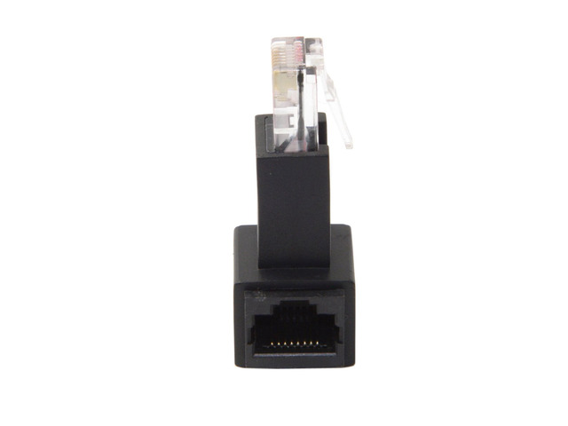 90 Degree Right Angled RJ45 8P8C FTP STP UTP Cat 5e Male to Female Lan Ethernet Network...