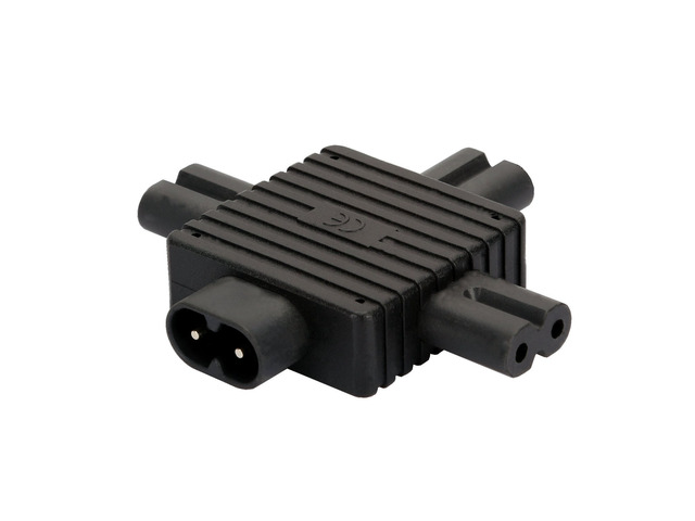 1 in 3 out IEC 320 C8 2 Pin Male to 3 x C7 Female Splitter AC Power Supply Adapter,IEC 320 Figure 8 C8 Male to 3X Female C7 Splitter Power Adapter...