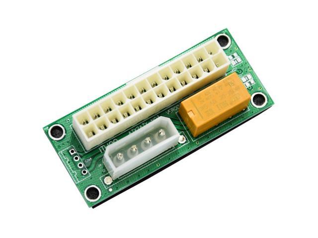 (2 PACK) Add2PSU Multiple Power Supply Adapter (ATX 24Pin to Molex 4Pin) and Daisy Chain Connector-Ethereum Mining ETH Rig Dual power supply Connector