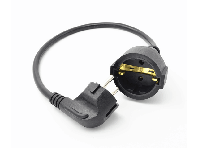 EU Europe Schuko Male to Female M/F Power Extension cord, European Germany France CEE 7...