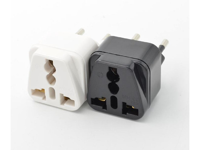 Universal to Brazil power plug converter adapter,2pin Brazil Brazilian AC Power Plug Charger UK US EU AU to Brazil Travel Adapter Socket Converter