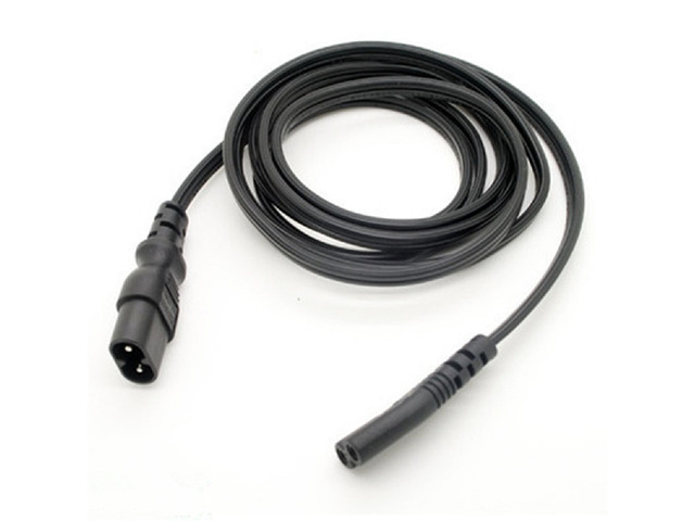 C7 to C8 USA with 18/2 SPT-2 Extension Power Cord, IEC 60320 C8 Plug to C7 Receptacle Male to Female Extension Power Supply Main Adapter Cable 3ft/1m