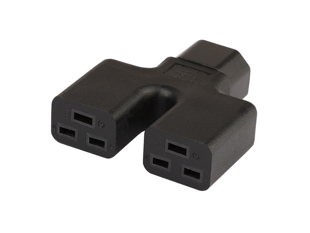 C14 to Dual C19, IEC 320 C14 Male to Dual 2 C19 Female Splitter Power Adapter, IEC 3Pro...