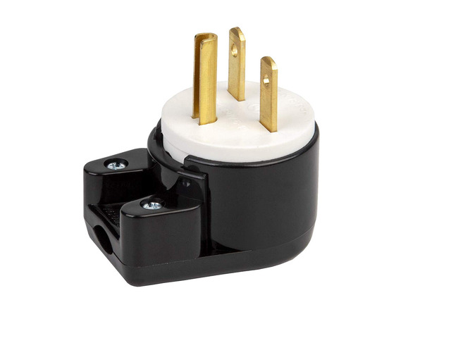Tekit NEMA 6-15P Male Angled Plug,Industrial Grade 15A 250V Straight Blade 90 Degree Angled Plug, 60Hz, 2-Pole, 3-Wire, NEMA 6-15P Locking Plug, UL...