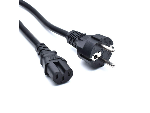 Tekit Euro Schuko to C15 Power Cord, EU Schuko CEE7/7 to IEC320 C15 Female Power Extension Cable Cord,10A 250V (EU to C15 6ft)