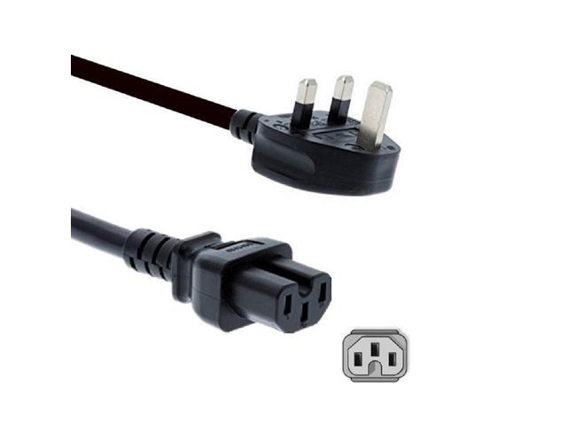 Tekit UK BS1363 to C15 Power Cord, British BS1363 Male to IEC320 C15 Female Power Extension Cable Cord,10A 250V (UK to C15 6ft)