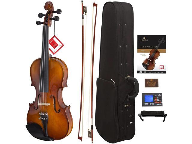 Cecilio Violin For Kids & Adults, Beginners Violins Kit, 3/4 - Natural Varnish-