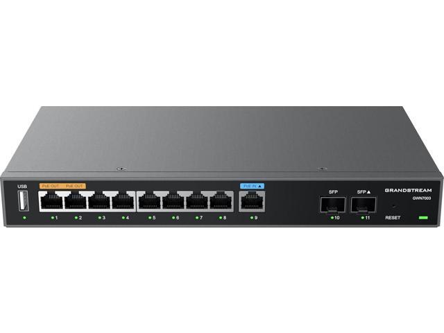 Grandstream GWN7003 Multi-WAN Gigabit VPN Router, 2x 2.5 Gigabit SFP ports and 9x Gigabit Ethernet ports