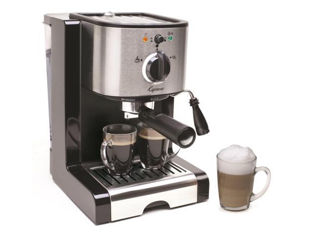 Capresso - EC100 Espresso Machine with 15 bars of pressure, Milk Frother and Thermoblock heating system - Black/Stainless Steel - image 5