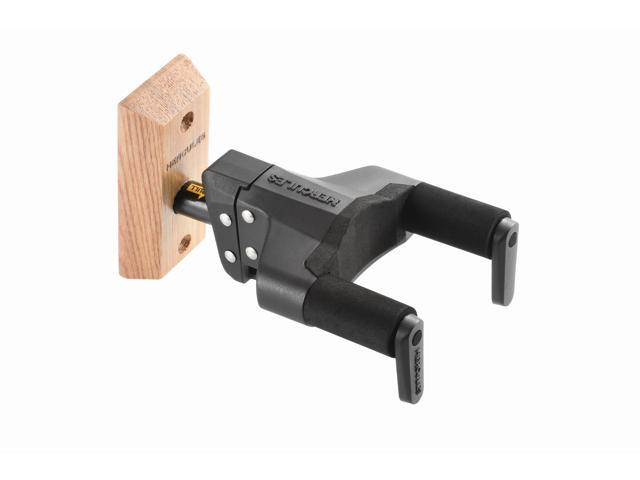 Hercules Stands GSP38WB PLUS Auto Grip System (AGS) Guitar Wall Hanger Short Arm, Wooden Base